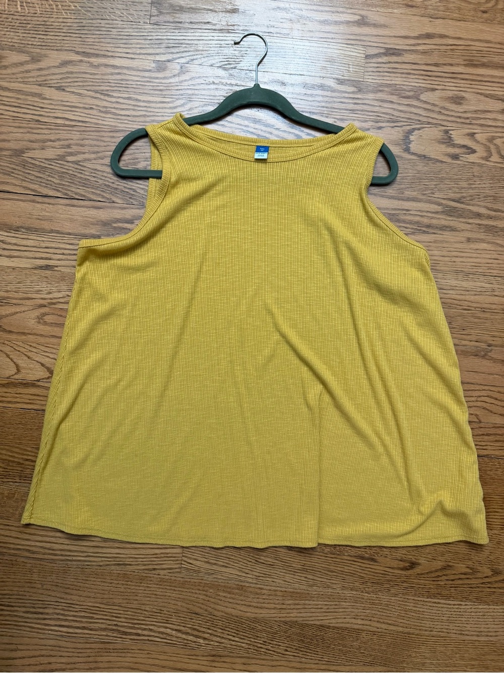 Old Navy Luxe Women’s Ribbed Sleeveless Tank Top Mustard Yellow Size 2X